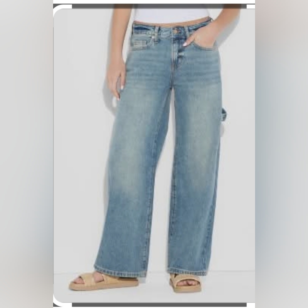 Wild Fable Light Blue Baggy Low Rise Jeans
